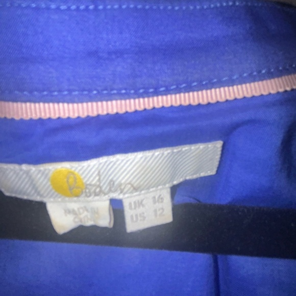 Boden Blue and White Long Sleeve Dress size 12 us - Picture 3 of 5